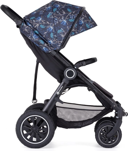 Air-filled wheels for a comfortable ride on rough terrain