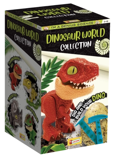 4 kokkupandava dinosauruse kollektsioon