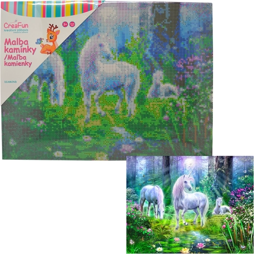 Teemantmaal Pegasos võlumetsas 30 × 40 cm