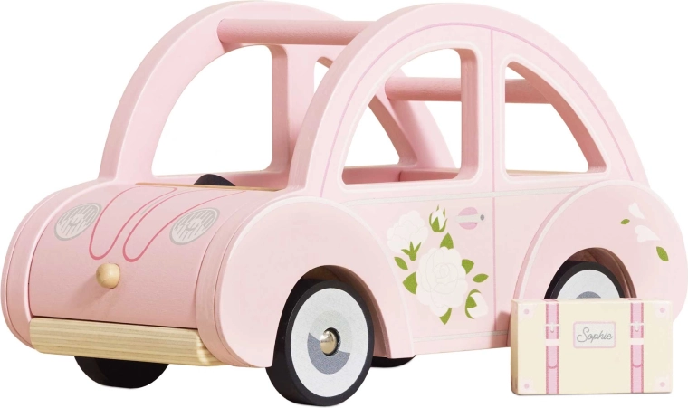 Puidust retroauto Sophie, roosa, Le Toy Van