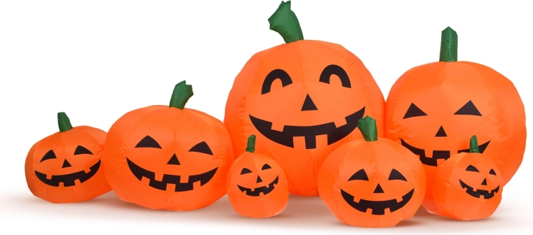 Täispuhutav LED-valgustusega Halloweeni kõrvits, 230 cm