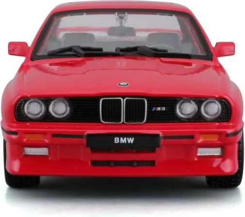 Metallmudel BBURAGO 1:24 BMW M3 (1988) punane