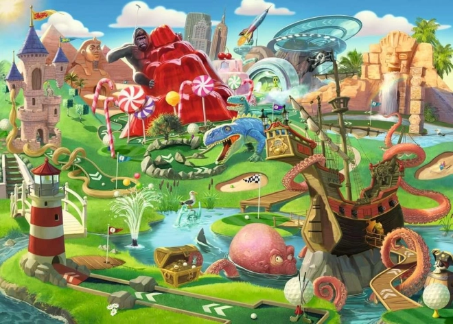 Ravensburgeri pusle Minigolfiparadiis XXL 500 tükki