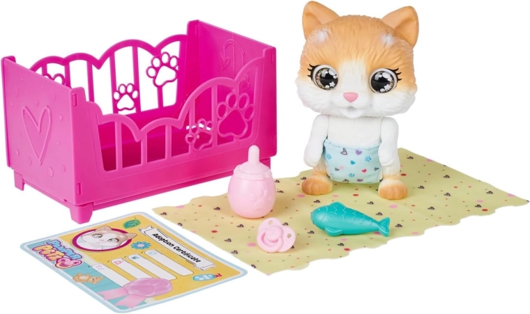 Bed and accessories for caregiving play