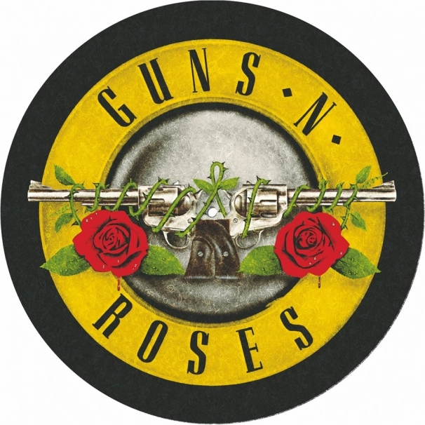 Guns and Roses'i motiiviga plaadimängija matt