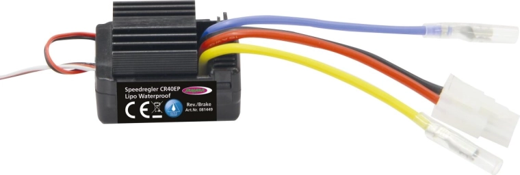 JAMARA waterproof brushed speed controller CR40EP for 1:10 RC cars