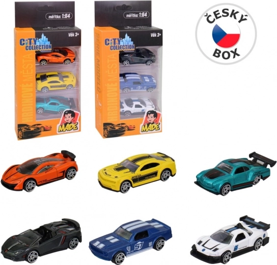 Metal Cars - Set of 3 Models