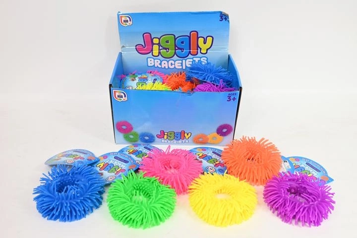 Jiggly elastic sensory bracelet with bumps