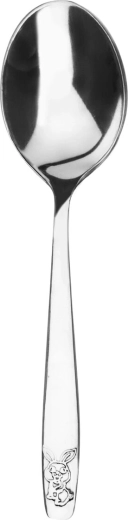 Children’s stainless steel spoon with bunny, 1 pc