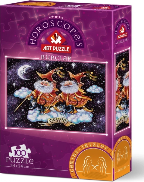ART PUZZLE Kaksikud – sodiaagimärk, 100 tükki