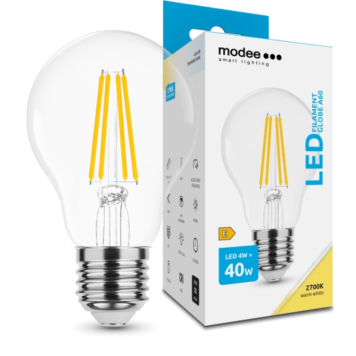 Modee Smart Lighting LED Filament Globe Bulb E27 4 W Warm White