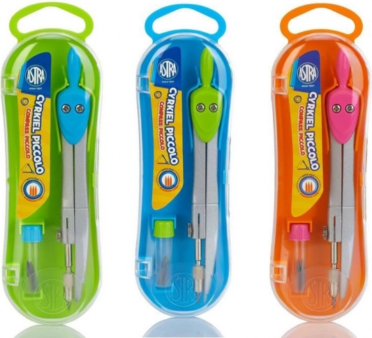 ASTRA Compass with Spare Leads (assorted colors)