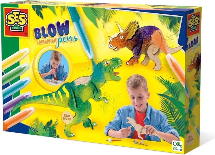 Blow markers with airbrush effect