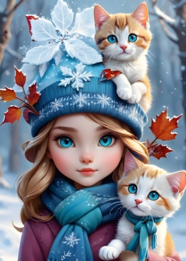 Bluebird puzzle Winter Walk 300 pieces