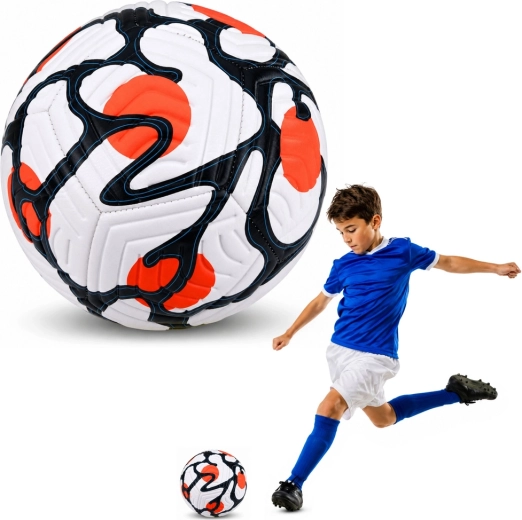 Treeningjalgpall suurus 5 (u 22 cm) valge-oranž