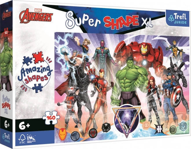 Puzzle 160 Pieces XL Super Shape Avengers Courage