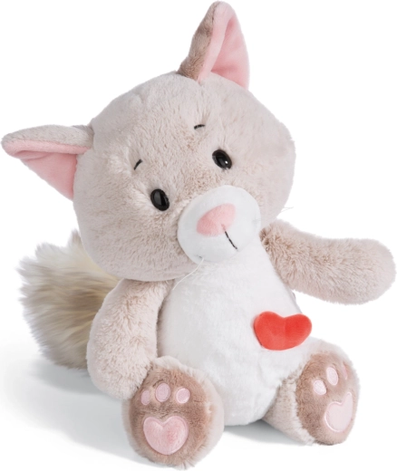 NICI Plush Fluffy Cat Love 25 cm