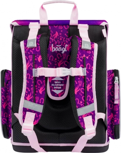 Ergonomic satchel with adjustable back