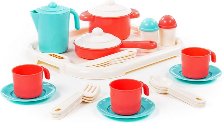 Tea set for three with tray Nastenka