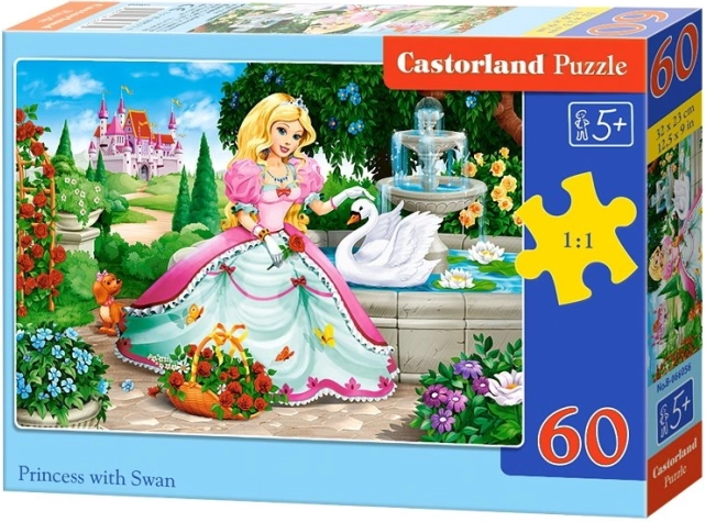 Puzzle 60 tükki - Printsess luigega
