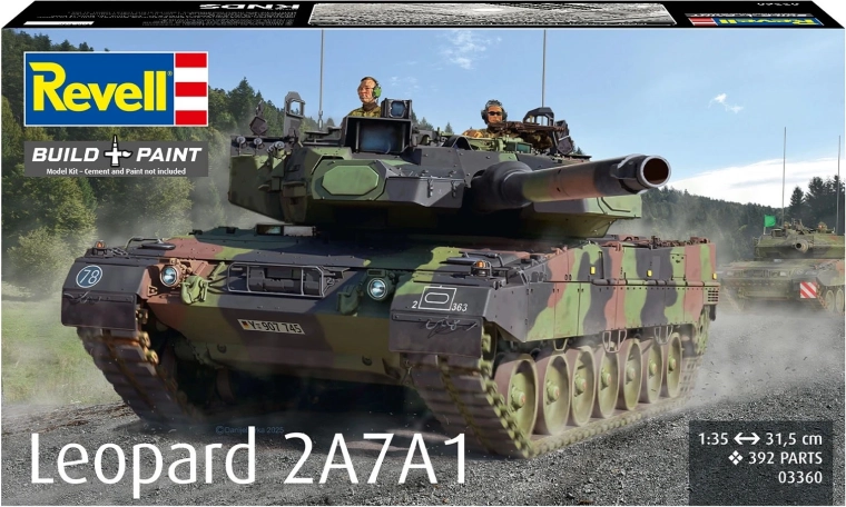 Leopard 2A7A1 tanki plastmudel