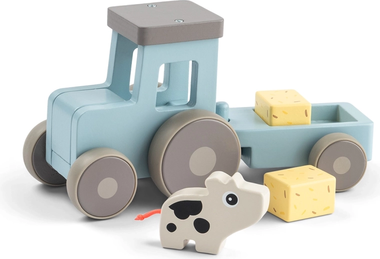 Puidust traktor haagisega