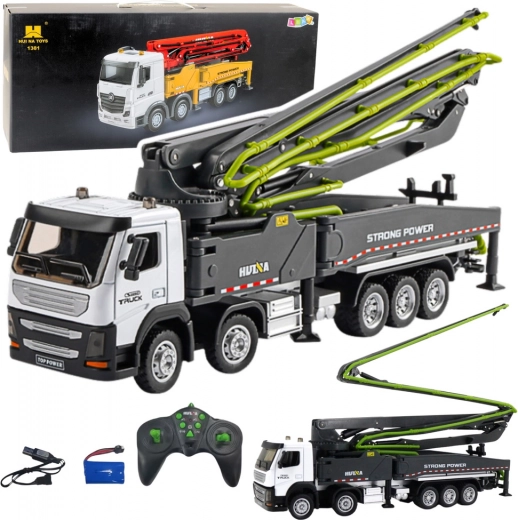 RC concrete pump mixer HUI NA 1:18, gray