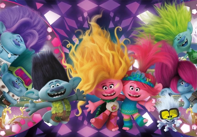 Clementoni brilliant puzzle Trolls 3 (104 pieces)