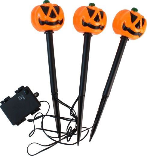 LED-aia pistikõrvits Halloweeniks, 3 tk komplekt, 30 cm