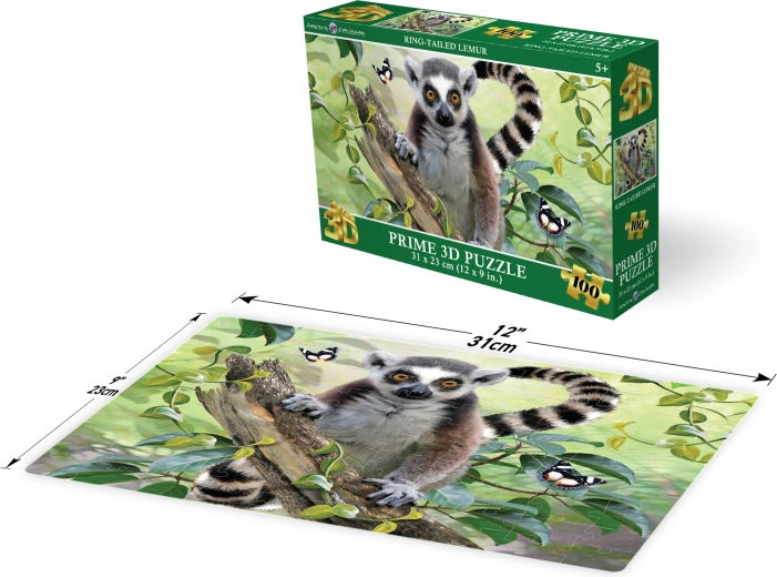 3D pusle leemur 100 tükki