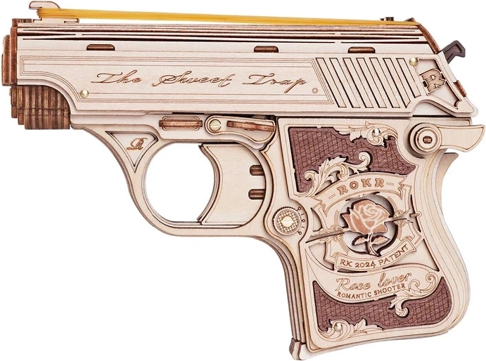 3D Wooden Puzzle Mini Gun Justice Guard