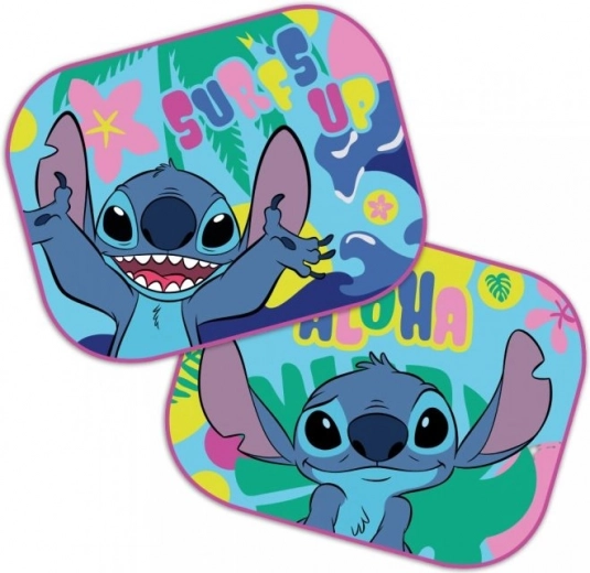 Auto päikesevarjud STITCH motiiviga (komplekt 2 tk)