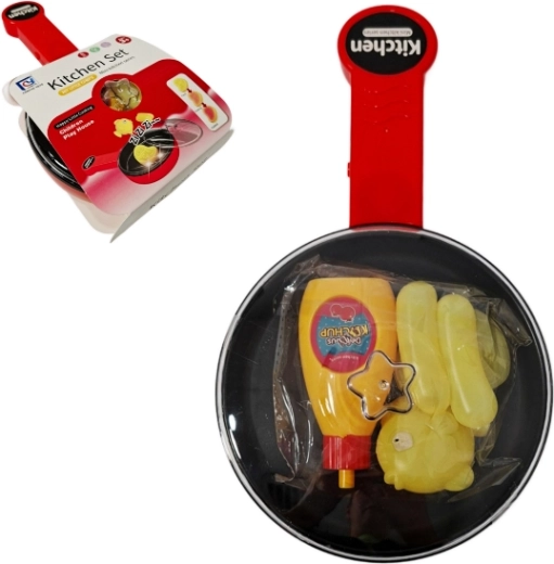 Color-Changing Toy Kitchen Pan with Accessory Set