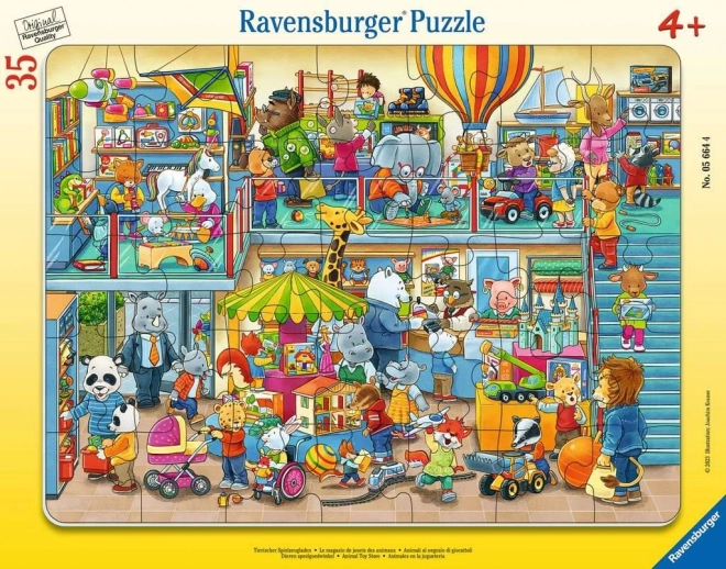 Ravensburger puzzle Loomade mänguasjapood 35 tükki