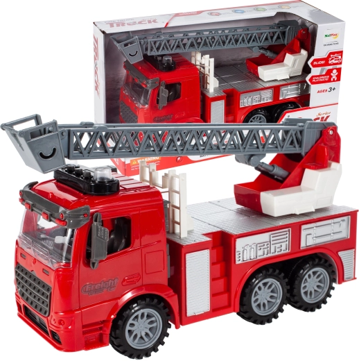 Fire truck with extendable ladder