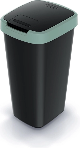 Plastic trash bin with swing lid 25 l