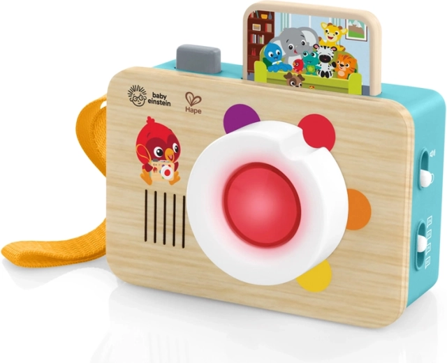 Interactive wooden camera for kids BABY EINSTEIN x HAPE, lights and sounds, 6m+