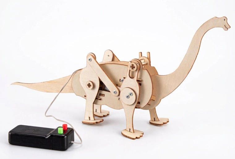 Kaabliga juhitav Brachiosauruse dinosauruse ehituskomplekt
