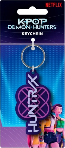 PVC Keychain K‑POP Demon Hunters Huntrix – band logo