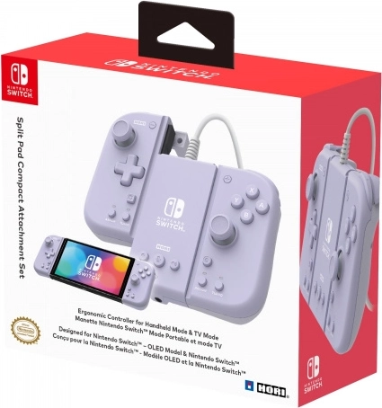 Hori Split Pad Pro Attach Set – lavendlivärvi kontroller Nintendo Switchile