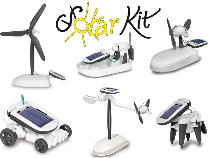 JAMARA Solar Building Kit 6-in-1 Black and White