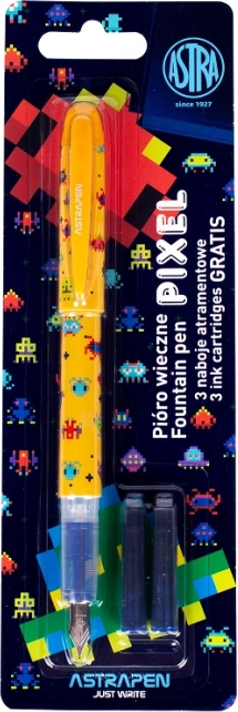 Täitesulepea Astra Pixel kolme tindikassetiga