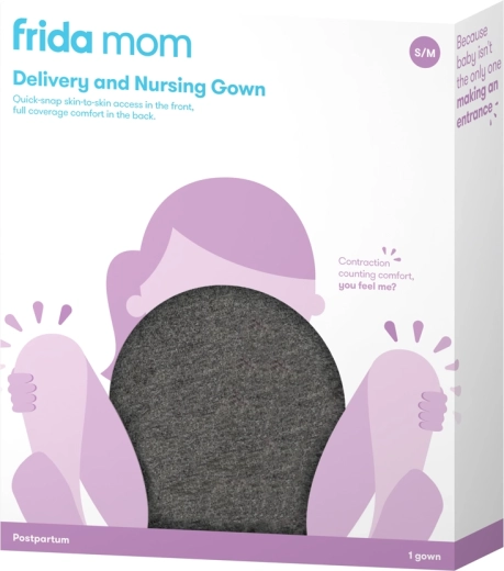 Frida Mom viskoosist sünnitus- ja imetamissärk taskutega