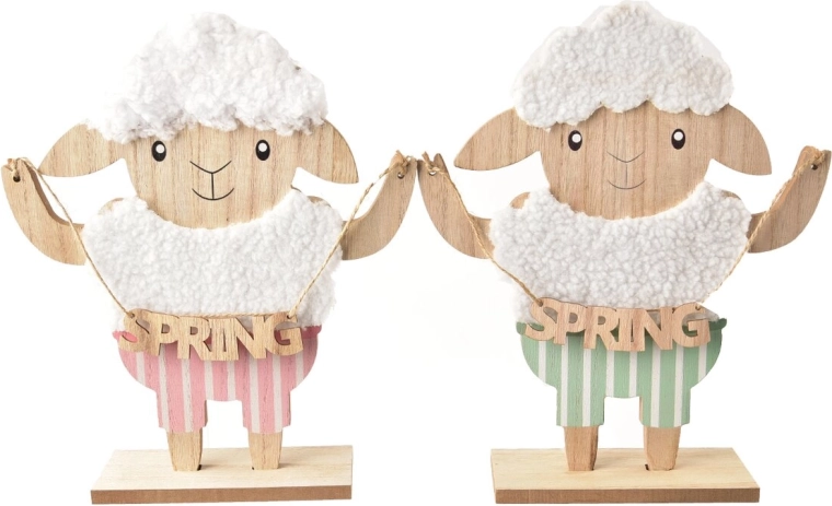 Sheep – wooden and plush toy (2 variants)
