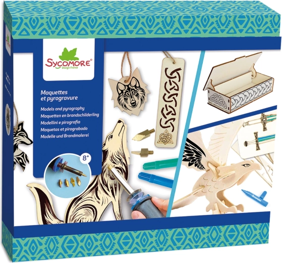 Lovely box – pürograafia: keldi ornamendid