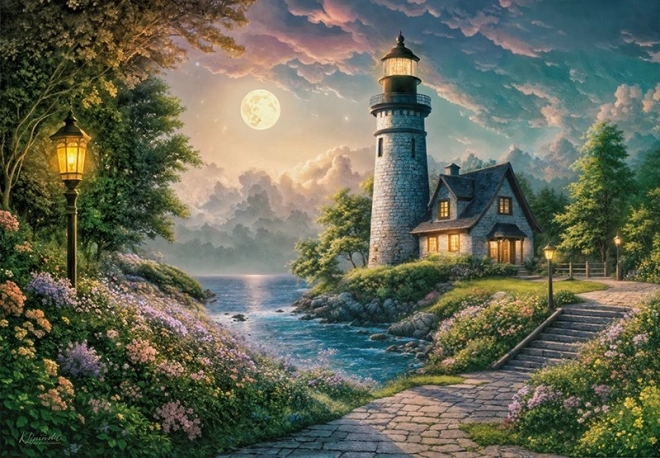 Puzzle „Majakas kuuvalguses“ 500 tükki firmalt Cherry Pazzi
