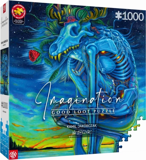 Puzzle Imagination: Kamil Jakóbczak – valge hunt 1000 tükki
