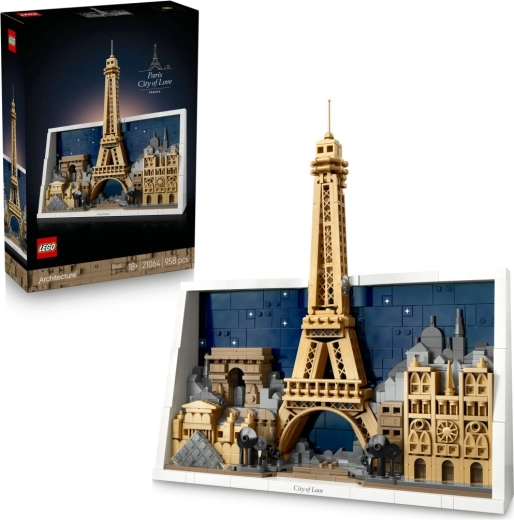 LEGO Architecture Pariis – armastuse linna ehituskomplekt täiskasvanutele