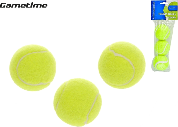 Tennisepallid GAMETIME 6 cm, komplekt 3 tk