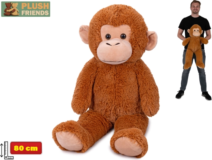 Pehme ahv 80 cm Plush Friends, heledapruun